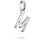 Thomas Sabo Buchstabe M Silber