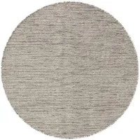 benuta pure Rocco Ø 200 cm beige / schwarz