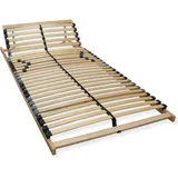 Premium Lattenrost 90x190, Punktelastischer 7 Zonen Lattenrahmen Buche, 28 Latten, Federholzrahmen GERMANY, Lattenrost Kopfteil verstellbar, bis 150Kg
