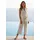 LASCANA Overall (mit Bindegürtel) und Taschen, sommerlicher Jumpsuit, casual-chic beige 38