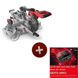 Flex Akku Kapp-Zugsäge SMS 190 18.0-EC 500631 mit Electronic Management System