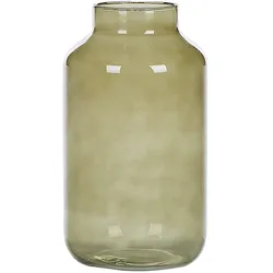 Dekovase DHOKLA Glas 30 cm Olivgrün