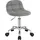 Woltu Bürohocker Samt Hellgrau