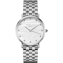 Rosefield UWSSS-U32 Damenuhr Upper East Side Silberfarben Kristalle