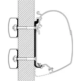 Thule Flachadapter 40 cm für Markise Serie 5
