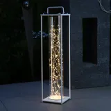 MARELIDA LED Solar Laterne mit Drahtlichterkette h: 79cm) in weiß | Gr.: onesize