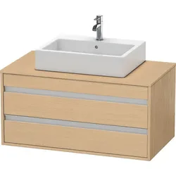Duravit Waschtischunterschrank wandhängend „Ketho“ 100 × 49,6 × 55 cm in Eiche Natur