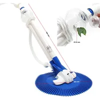 Wiltec automatischer Poolreiniger inkl. 12 Schläuchen Poolsauger Pool Bodensauger