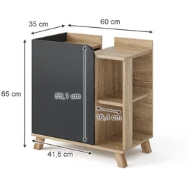 Vicco Waschbeckenunterschrank Karen 60 x 65 cm Braun/Anthrazit