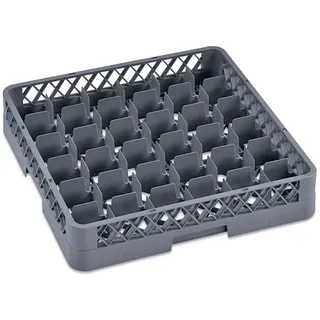 Was Germany - Gläserkorb Dish Rack 98, mit 36 Einteilungen, 50 x 50 x 10 cm, Polypropylen