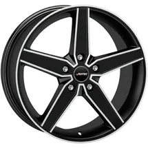 Autec Delano 8,5 x 20 5 x 112 ET30 Schwarz Matt Poliert