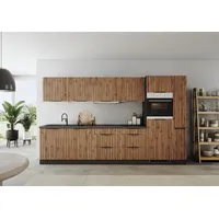 kochstation Küchenzeile KS-Lagos 330 cm beige