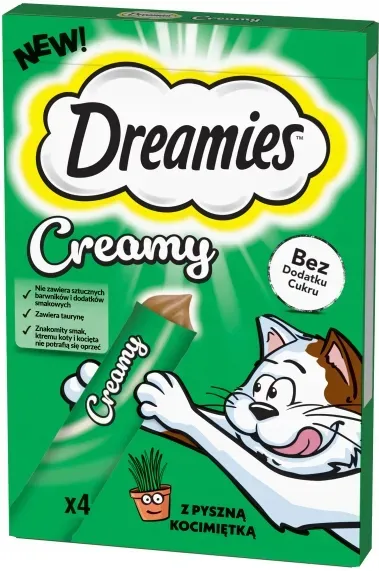 DREAMIES Creamy Katzenleckerei Katzenminze 4x10g