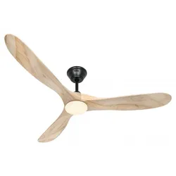 Deckenventilator CasaFan 315265 ECO GENUINO-L 152cm Naturholz Schwarzer Motor