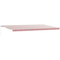 VidaXL Einziehbare Markise Rot und Weiß 600 × 300