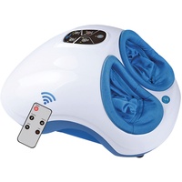 Fuss-fit-Maxx Fußmassagegerät, Fußreflexzonen Massagegerät, Gerät zur Fußmassage mit 3D-Luftmassagetechnik und Wärmefunktion, geeignet bis Schuhgröße 44, mit Fernbedienung