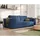idohome Schlafcouch Cord 3-Sitzer Blau