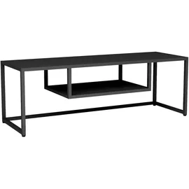 [en.casa] Fernsehtisch Isokyrö Metall 120x40x40 cm Schwarz