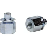 FollowMe Adapter Vollachse M12 x 1,25 für 2. Zugfahrrad Silber/Weiß