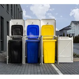Hide Mülltonnenbox 240 l natur grau