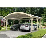 SKANHOLZ Skan Holz Bogendach-Carport Franken 635 x 541 cm natur