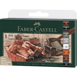 Faber-Castell 167172 - Tuschestift Pitt Artist Pen 8er Etui