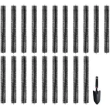 Vevor Dachrinnenbürste, 18,3m Gesamtlänge, φ110mm, Dachrinnenreinigungswerkzeug, bodennahe Dachrinnenbürste, Laubschutz für 12,7cm Dachrinnen, entfernt mühelos Blätter und Schmutz vom Dach, 20er-Set