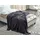 Beliani ASAKA Kuscheldecke 130 x 180 cm Dunkelgrau