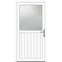 Kunststoff Nebeneingangstür nach Maß "STEFANIE" 60 mm Weiß RAL 9016 beidseitig innen öffnend DIN rechts