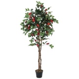 Europalms Kamelienbaum rot mit Topf 180cm