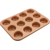 Lamart LT3092 COPPER Backform für 12 Muffins - 35,5 cm x 26,5 cm