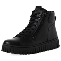 TAMARIS Damen Lace Boot Flat 1-25206-43 Stiefelette, Black Leather,