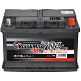 PKW Batterie Autobatterie 12V 70Ah 550A/EN BlackMax Starterbatterie KFZ statt 70Ah 72Ah 75Ah