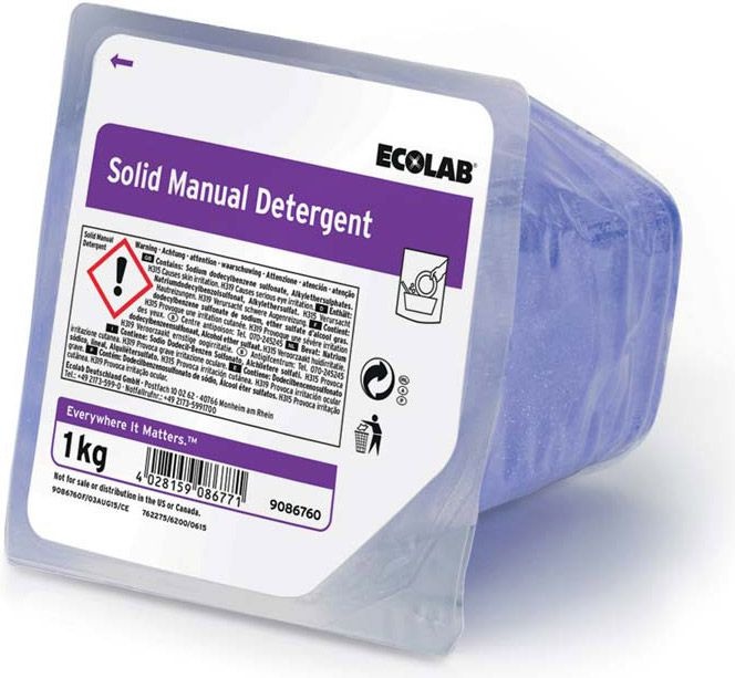 ECOLAB Solid Manual Detergent Handspülmittel in Blockform