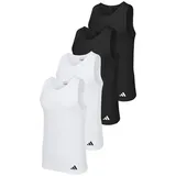 adidas Tanktop Active Flex Cotton Ergonomic in black-white | Gr.: XL