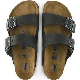 Birkenstock Arizona Weichbettung Naturleder geölt schwarz 46