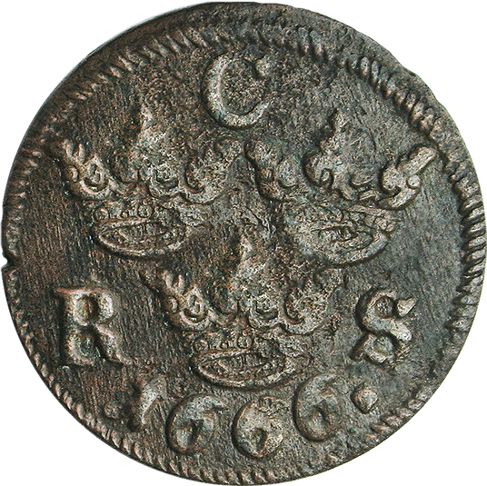 Schwedische Wrackmünze aus dem 17. Jahrhundert!