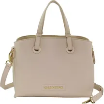 Valentino Sallie Re Shopping Bag Leather Ecru