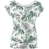 LASCANA Longshirt Damen weiß-grün Gr.36/38