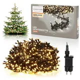Nordstern LED-Lichterkette WarmWeiß von 24 bis 1.200 LED Weihnachtsdeko für Innen und Außen, mit Stecker 800 LED - 16 m für Weihnachtsbaum