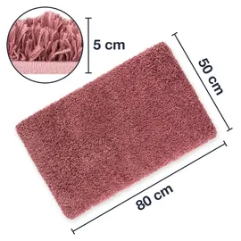 WohnDirect Badteppich VIENNA Altrosa 80 x 50 cm