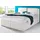 Westfalia Schlafkomfort Boxspringbett 90 x 200 cm H2 Weiß