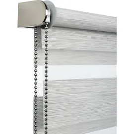 GARDINIA Doppelrollo de luxe 140 x 180 cm grau