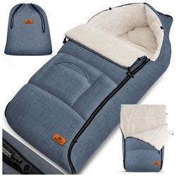 KIDIZ Babyschlafsack, Babyfußsack Baby Fußsack Winterfußsack Babyschale grau