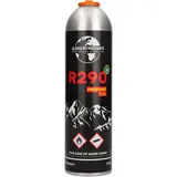 Alaska Refrigerants R290 Propan Kältemittel, Schwarz, 370g/750ml, für Klimaanlage und Wärmepumpe, Modell AlaskaR290, mit Entnahmeventil