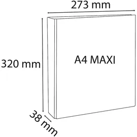 Exacompta Ringbuch Kreacover 15 mm-Ring-ø Weiß