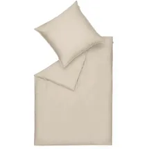 Schöner Wohnen Wendebettwäsche Uni Beige 200 x 200 cm + 2 x 80 x 80 cm