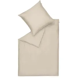 Schöner Wohnen Wendebettwäsche Uni Beige 200 x 200 cm + 2 x 80 x 80 cm