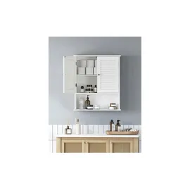VASAGLE Bad-Hängeschrank BBC27WT weiß 60,0 x 20,0 x 70,0 cm