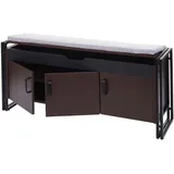 Mendler HWC-A27 53 x 110 x 30 cm dunkelbraun / braun